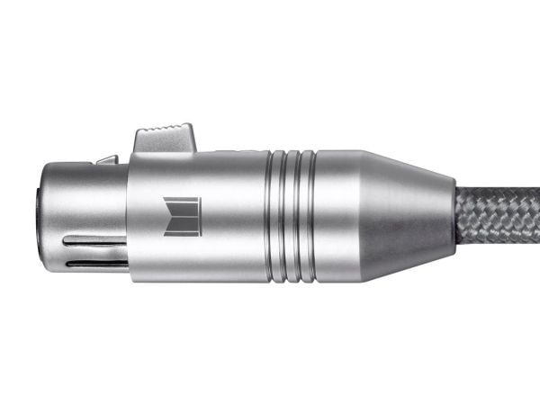 Monoprice 33838, XLR, urosliitin, XLR, naarasliitin, 2 m, harmaa