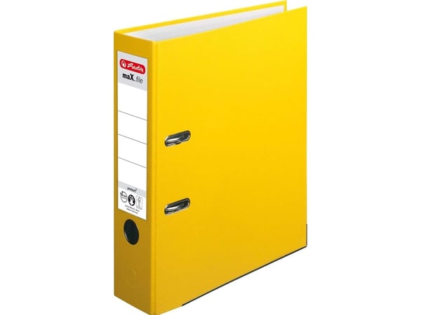 Herlitz 05481304, A4, Polypropylen (PP), Gult, 8 cm, 1 stykker