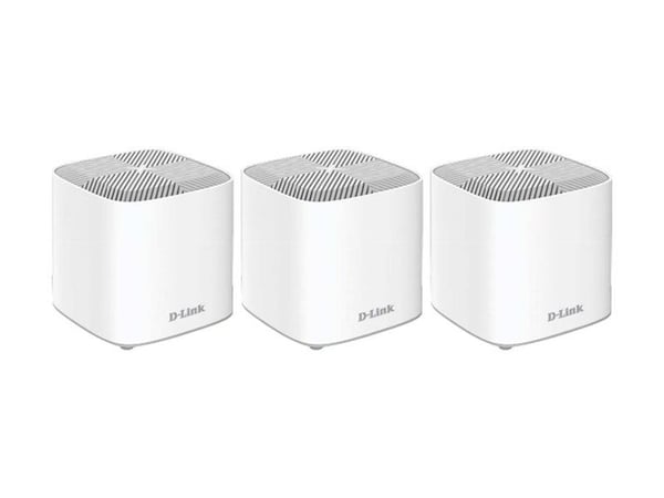 D-Link Covr Whole Home COVR-X1863 - Wi-Fi-system (3 rutere) - inntil 600 kvm - maske - GigE - 802.11a/b/g/n/ac/ax - Dobbeltbånd
