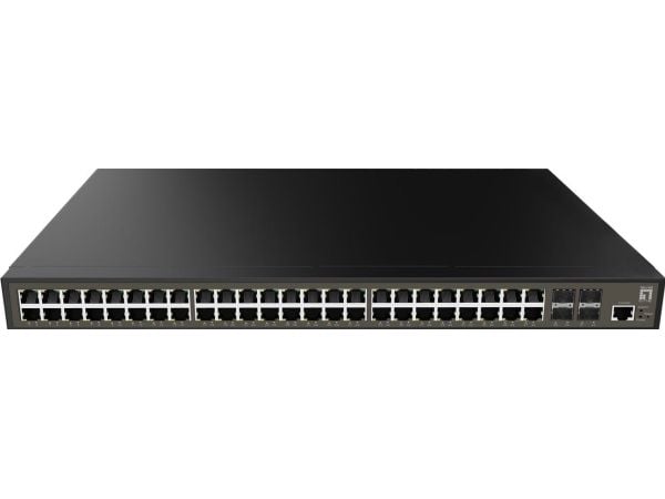 LevelOne GEL-5271 - Switch - L2+ - Styrt - 48 x 10/100/1000 + 4 x Gigabit SFP - stasjonær, rackmonterbar
