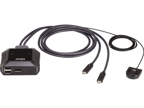 ATEN US3312 - KVM / lyd / USB-svitsj - with remote port selector - 2 x USB 3.2 Gen 1 - 1 lokalbruker - stasjonær - for VanCryst VB905