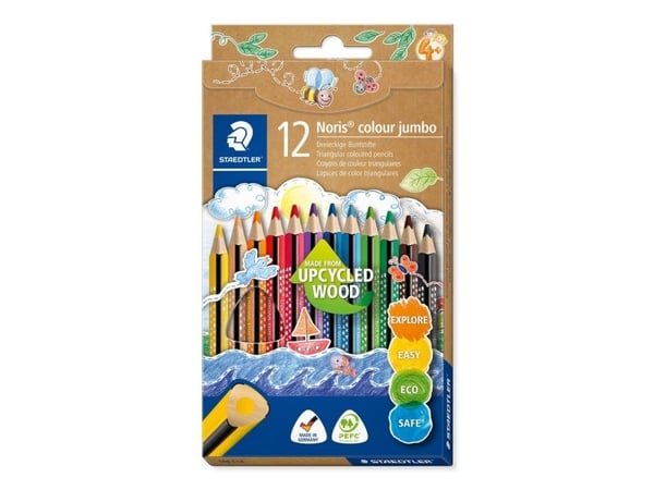 Staedtler Noris Colour Jumbo, Monivärinen, 12 kpl