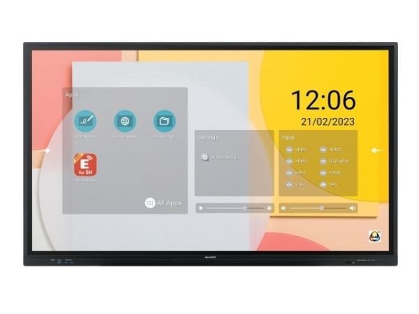 Sharp PN-LC862, Digital skiltingstavle (flatskjerm), 2,18 m (86"), LCD, 3840 x 2160 piksler, Wi-Fi, 16/7