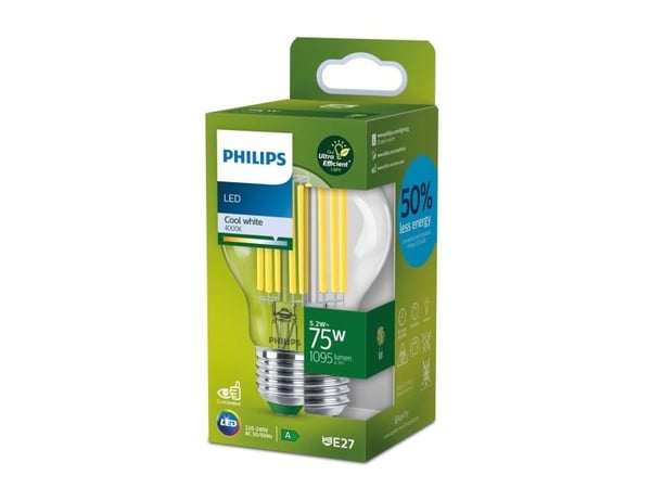 LED CLA 75W A60 E27 4000K CL UE SRT4