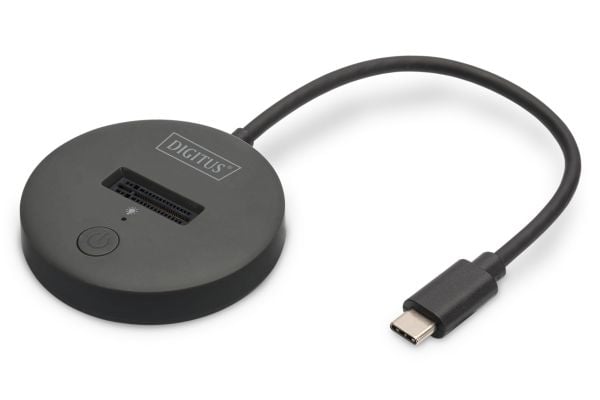 DIGITUS DA-71547 - SSD-dokkestasjon - brønner: 1 - M.2 - M.2 NVMe Card - USB-C 3.2 (Gen 2) - svart