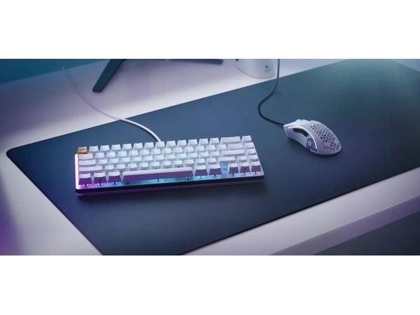 Glorious PC Gaming Race GMMK 2, 65%, Koblet med ledninger (ikke trådløs), USB, Mekanisk nøkkelbryter, RGB LED, Hvit