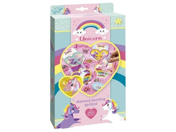 Unicorn diamantfärgsgirland