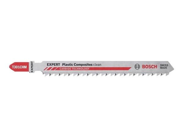 Bosch Expert Plastic Composites Clean T 301 CHM - Stikksagblad - for plastprofiler, plastrør, wood-plastic composites, plastic composites, solid su...