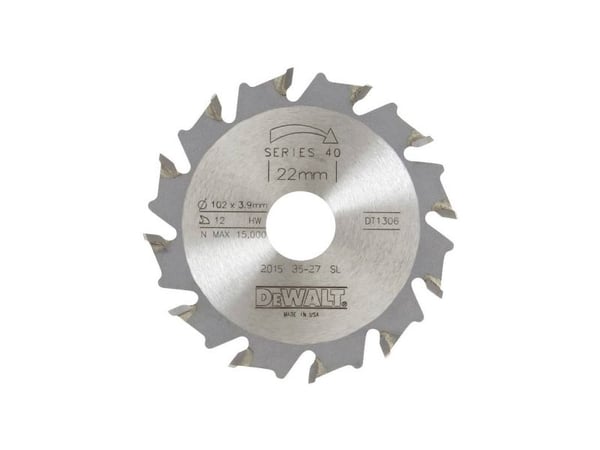 DeWALT - Biscuit joiner blade - för trä - 102 mm - 12 tänder