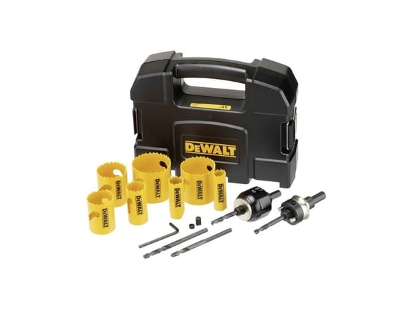 DeWALT DT90355-QZ, Poraussarja, pora, metalli, muovi, puu, metalli, 19,22,29,38,44,51,57 mm, 13 kpl