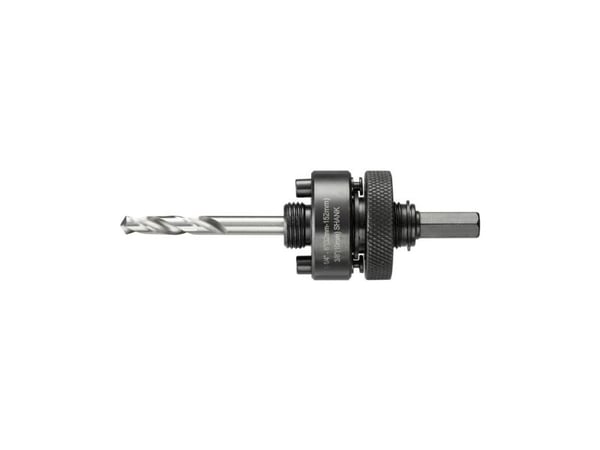DeWALT DT90368-QZ, Hålsågadapter, Hexskaft, 10 mm, Svart, Rostfritt stål, 3,2 cm, 21 cm