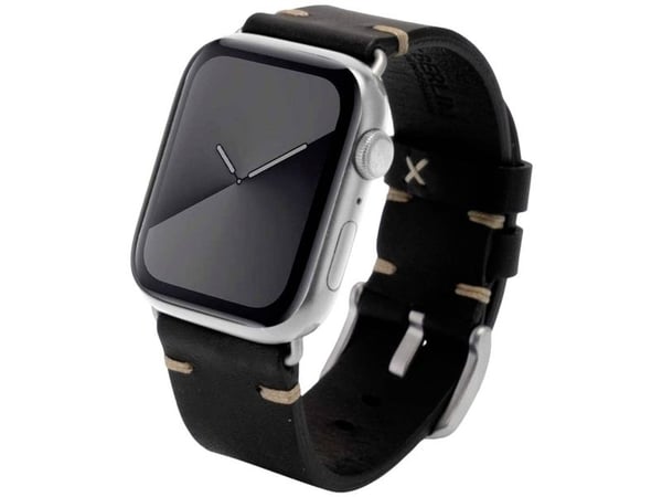 JT BERLIN 10826, Band, Smartklokke, Svart, Sølv, Apple, Watch Series 1-3 (42mm) & Series 4-6 (44mm), Series 8 (45mm), 49mm, Apple Watch Ultra, Ekte...