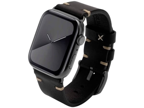 JT BERLIN 10824, Band, Smartklokke, Svart, Apple, Watch Series 1-3 (42mm) & Series 4-6 (44mm), Series 8 (45mm), 49mm, Apple Watch Ultra, Ekte lær