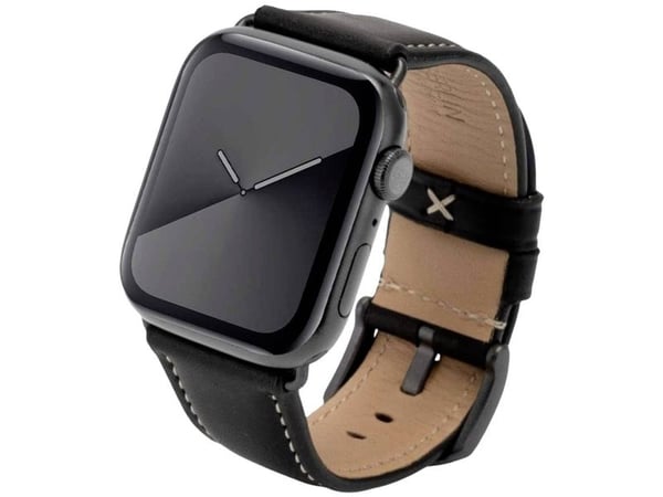 JT BERLIN 10832, Band, Smartklokke, Svart, Apple, Apple Watch Serie 1-3 (42mm), Serie 4-8 (44 45mm), 49mm, Watch Ultra, Ekte lær