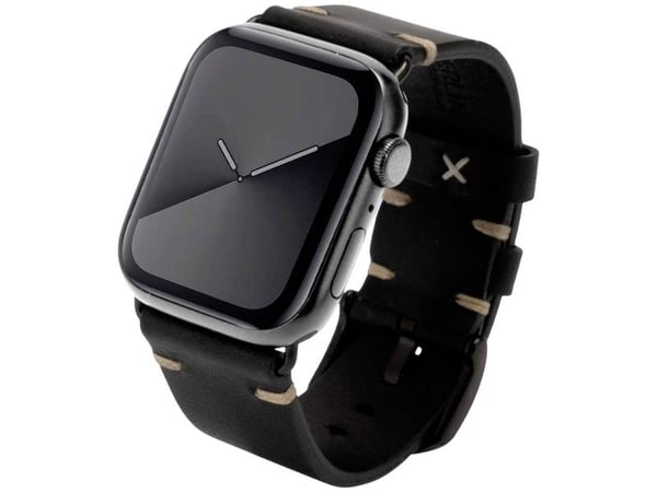 JT Berlin Klokkebånd Alex II Vintage | Apple Watch Ultra/42/44/45 mm | svart - rustfritt stål svart | M | 10830 (10830)