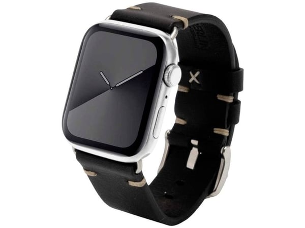 JT BERLIN 10828, Band, Smartklokke, Svart, Apple, Watch Series 1-3 (42mm) & Series 4-6 (44mm), Series 8 (45mm), 49mm, Apple Watch Ultra, Ekte lær