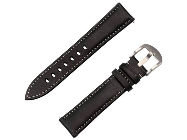 JT Berlin Watch Band Charlie | Universal 20mm | svart - rustfritt stål | M | 10848 (10848)