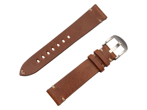 JT Berlin Klokkebånd Alex II Vintage | Universal 20mm | brun - rustfritt stål | M | 10845 (10845)