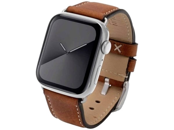JT BERLIN 10835, Band, Smartklokke, Brun, Apple, Apple Watch Serie 1-3 (42mm), Serie 4-8 (44 45mm), 49mm, Watch Ultra, Ekte lær