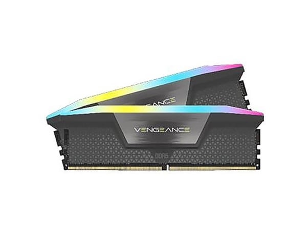 CORSAIR Vengeance RGB - DDR5 - sett - 32 GB: 2 x 16 GB - DIMM 288-pin - 5600 MT/s / PC5-44800 - CL40 - 1.25 V - svart