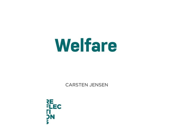 Velferd | Carsten Jensen | Språk: Engelsk