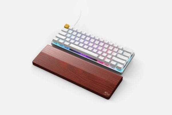 Glorious PC Gaming Race GMMK, Koblet med ledninger (ikke trådløs), USB, Mekanisk nøkkelbryter, QWERTY, RGB LED, Sølv, Hvit