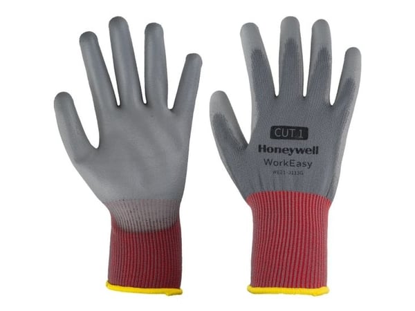 Honeywell WE21-3113G-9/L, Beskyttende votter, Grå, L, Workeasy, Slitebestandig, Punktering motstandsdyktig, Polyester