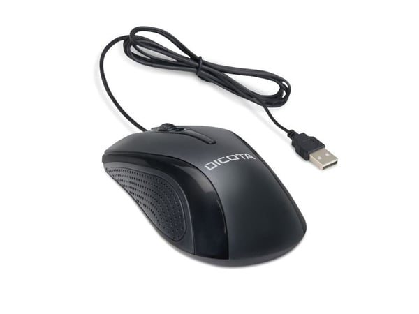 DICOTA D32011, Molempikätinen, USB A-tyyppi, 1200 DPI, Musta