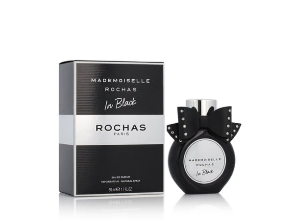 Rochas Mademoiselle In Black, Naisten, 50 ml, Bergamotti, Karhunvatukka, Tee, Nahka, Ruusu, Ambroksiini, Sammal, Vanilja, Suihku