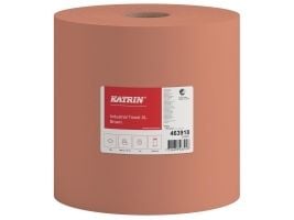 Verkstadsrulle Katrin Basic, 1-lagers 1000 m x 32 cm, Ø37 cm, brun