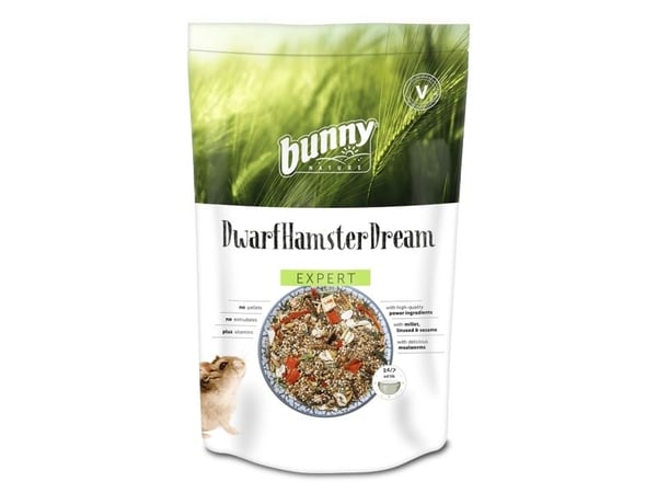 Bunny Nature 25922, Frø, 500 g, Hamster, Vitamin A, Vitamin D3, Vitamin E, Kopper, Jod, Strykejern, Mangan, Selen, Zink, 15,5%