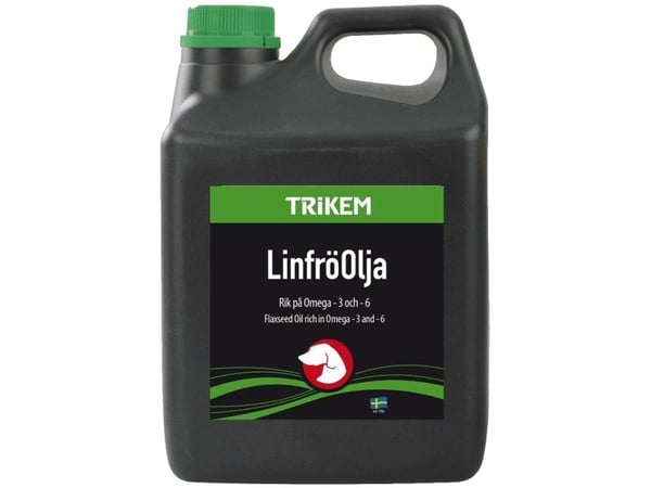 Trikem WorkingDog Linfröolja - Koldpresset hørfrøolie (1 liter)