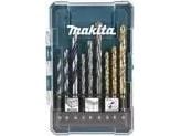 Makita - Borsett - for tre, metall, murverk, murstein - bor, brad-punktsbit - 9 deler - 5 mm, 6 mm, 8 mm