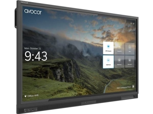 Avocor - 75" Diagonalklasse E Series LED-bakgrunnsbelyst LCD-skjerm - interaktiv - med pekeskjerm (multiberørings) - 4K UHD (2160p) 3840 x 2160 - d...