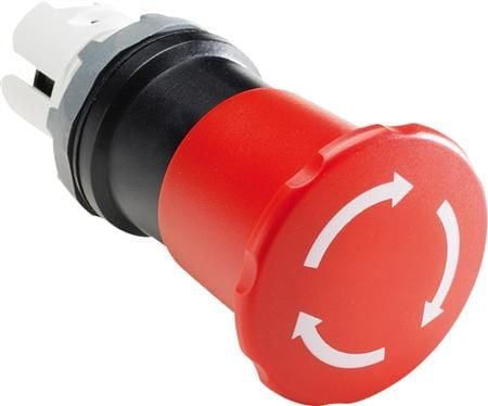 ABB MPET4-10R, Rotasjonsbryter, Koblet med ledninger (ikke trådløs), Plast, Rød, IP66, 40 mm