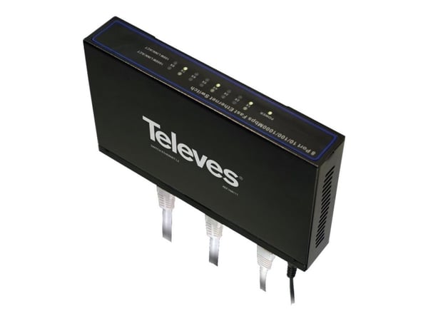Televes - Switch - ikke-styrt - 8 x 10/100/1000 - stasjonær