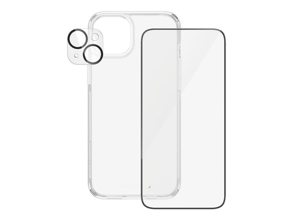 PanzerGlass™ 3-in-1 Pack iPhone 15 Plus, Apple, Apple - iPhone 15 Plus, kuivakäyttö, iskunkestävä, läpinäkyvä, 1 kpl
