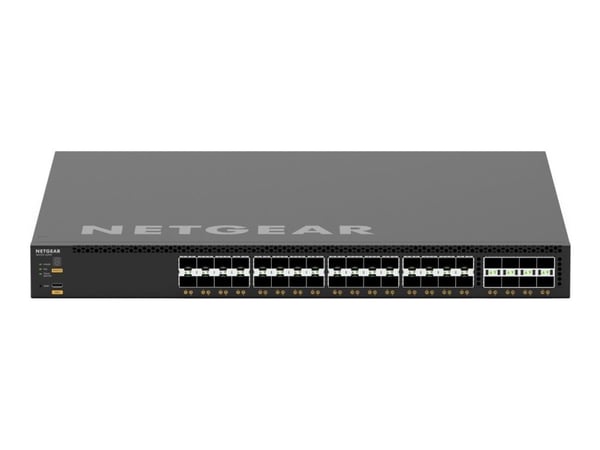 NETGEAR M4350 Series M4350-32F8V - Switch - L3 - Administrerad - 32 x 10 Gigabit SFP+ + 8 x 25 Gigabit SFP28 - främre till bakre luftflöde - rackmo...