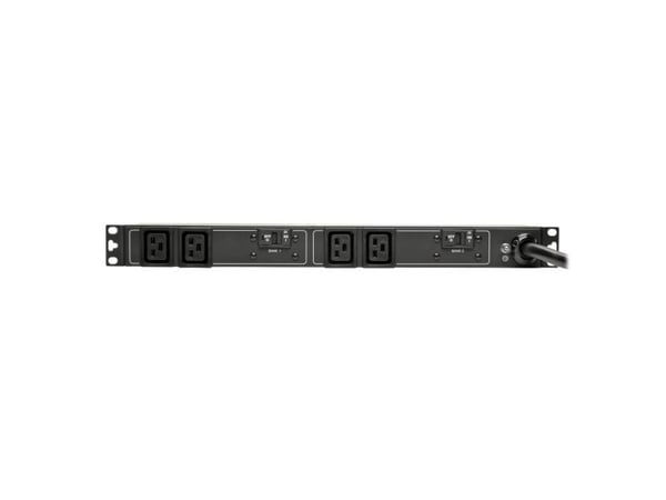 Tripp Lite PDUH32HV19, Grunnleggende, 1U, Enkelfaset, Horisontal, Metall, Sort