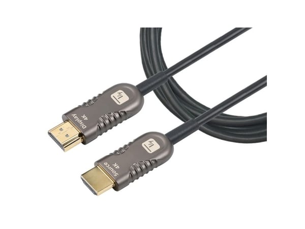 Techly ICOC HDMI-HY2-020, 20 m, HDMI-tyyppi A (vakio), HDMI-tyyppi A (vakio), 3840 x 2160 pikseliä, 3D, Musta