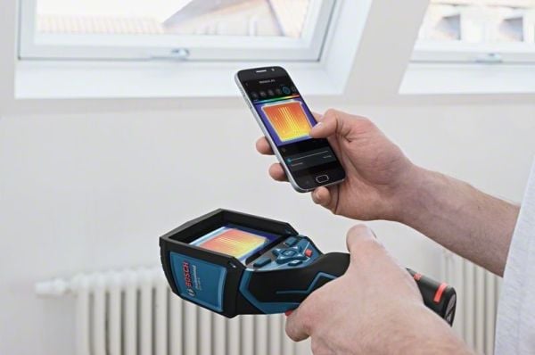 Bosch GTC 400 C Professional - Värme- och visuell ljuskamerakombo - kompakt - 0.0192 MP - Wireless LAN - SOLO