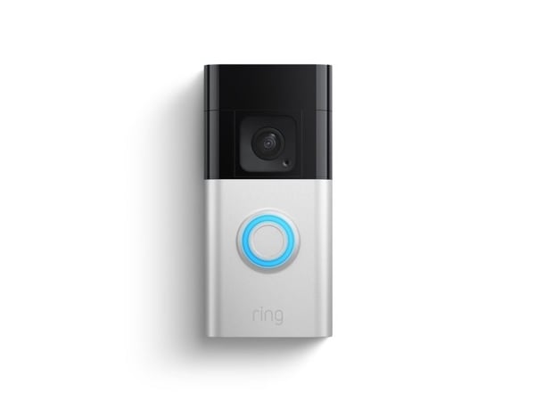 Ring Battery Doorbell Plus, Musta, Nikkeli, Koti, 2-suuntainen, 150°, 150°, Langaton