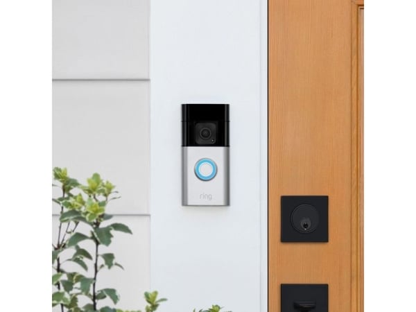 Ring Battery Doorbell Plus, Musta, Nikkeli, Koti, 2-suuntainen, 150°, 150°, Langaton