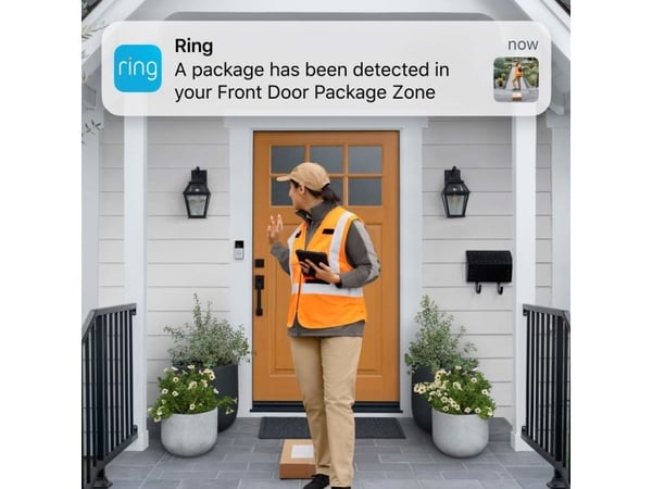 Ring Battery Doorbell Plus, Musta, Nikkeli, Koti, 2-suuntainen, 150°, 150°, Langaton