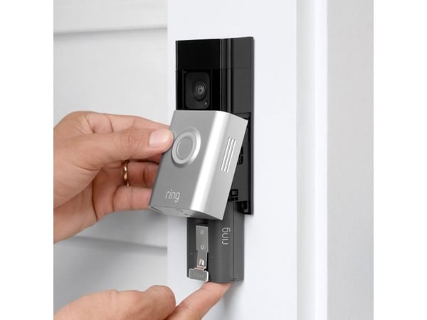 Ring Battery Doorbell Plus, Musta, Nikkeli, Koti, 2-suuntainen, 150°, 150°, Langaton