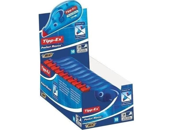 Pocket Mouse korrigeringsband (10 st) BIC