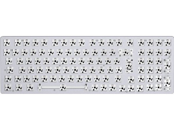 Herlig GMMK 2 tastatur i full størrelse - barebones, ISO-layout, hvit