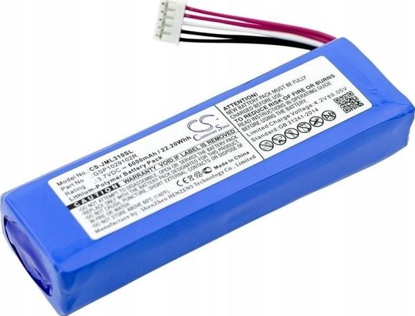 Cameron Sino batteri Gsp1029102r / P763098 til JBL Charge 2 / 2+ / 2 Plus / 3 (2015) / Cs-jml310sl