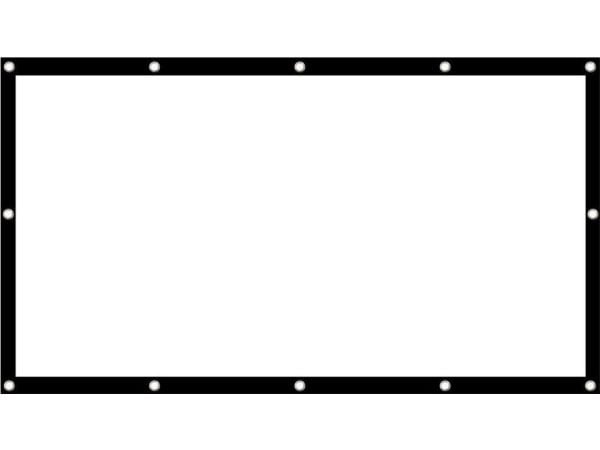 Maclean projektorduk 84" MC-980 186x100 cm, ram 25 mm