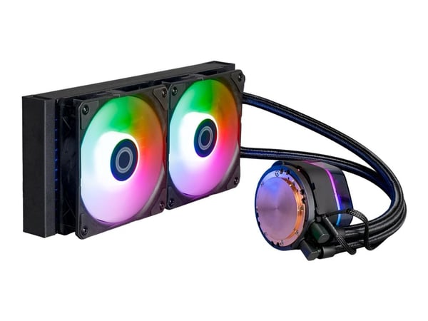 Cooler Master MasterLiquid 240 Atmos ARGB - Væskekjølesystem for prosessor - Radiatorstørrelse: 240 mm - (for: LGA1700, LGA1200, LGA1151, LGA1150, ...